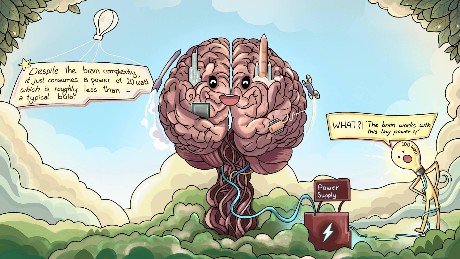 Human nervous system fun fact