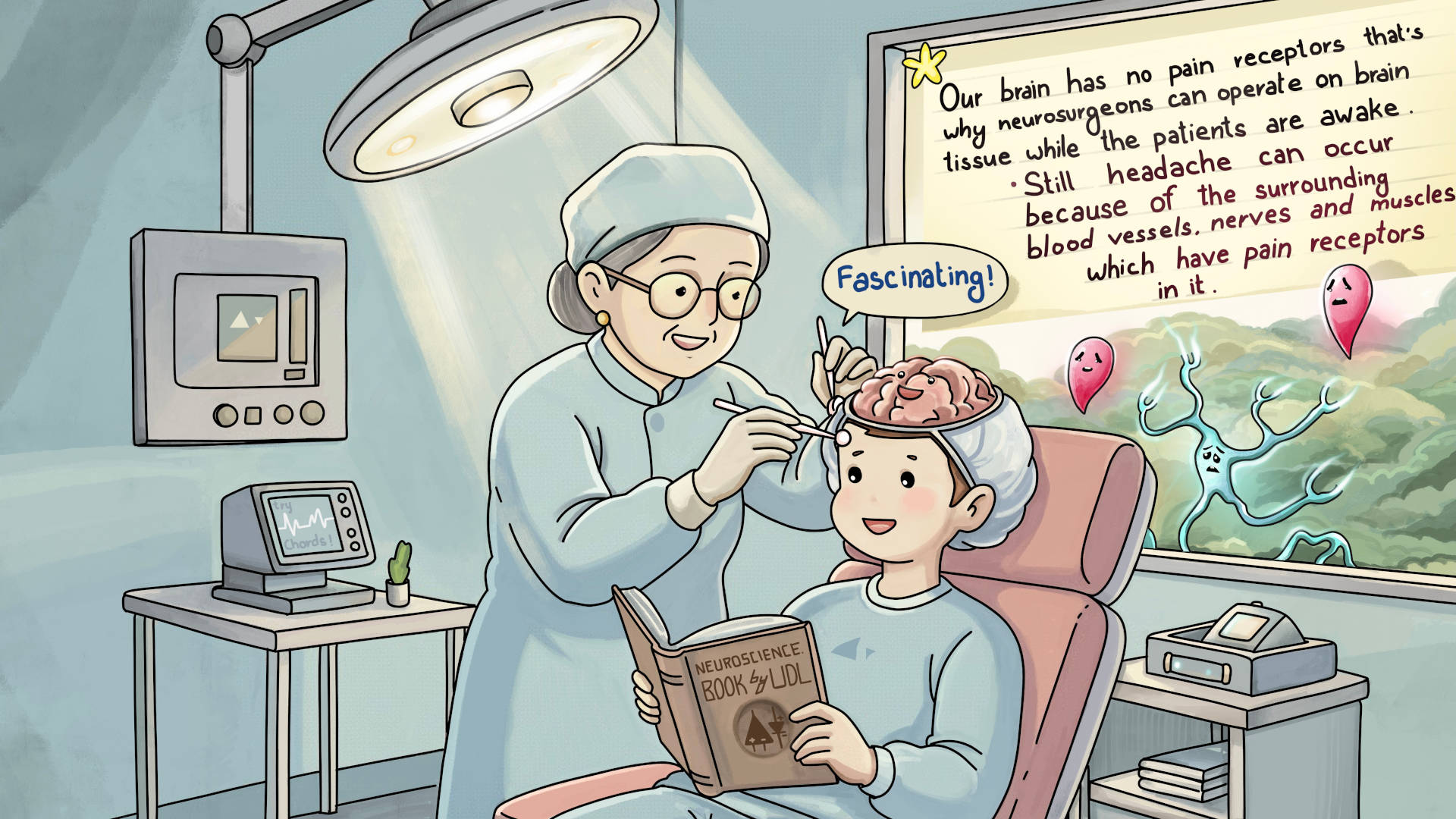 Human nervous system fun fact