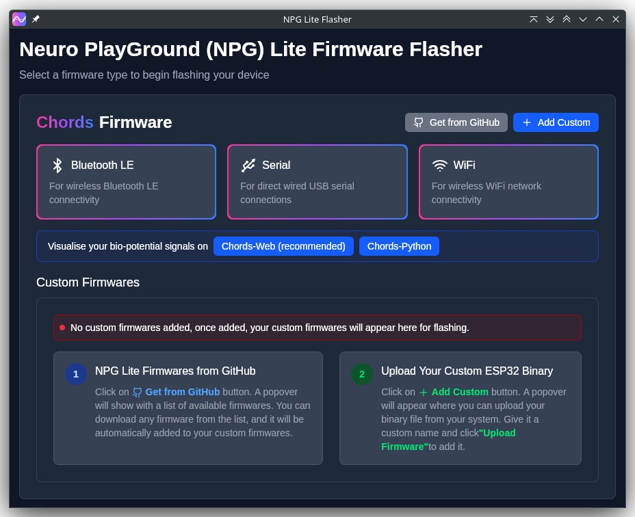 NPG Lite Flasher Landing Page
