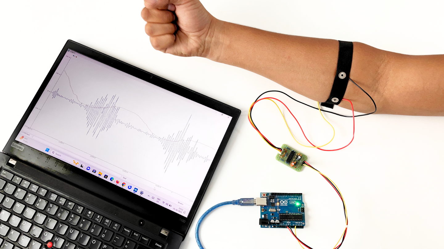 Visualizing EMG signals on Arduino IDE v1.8.x