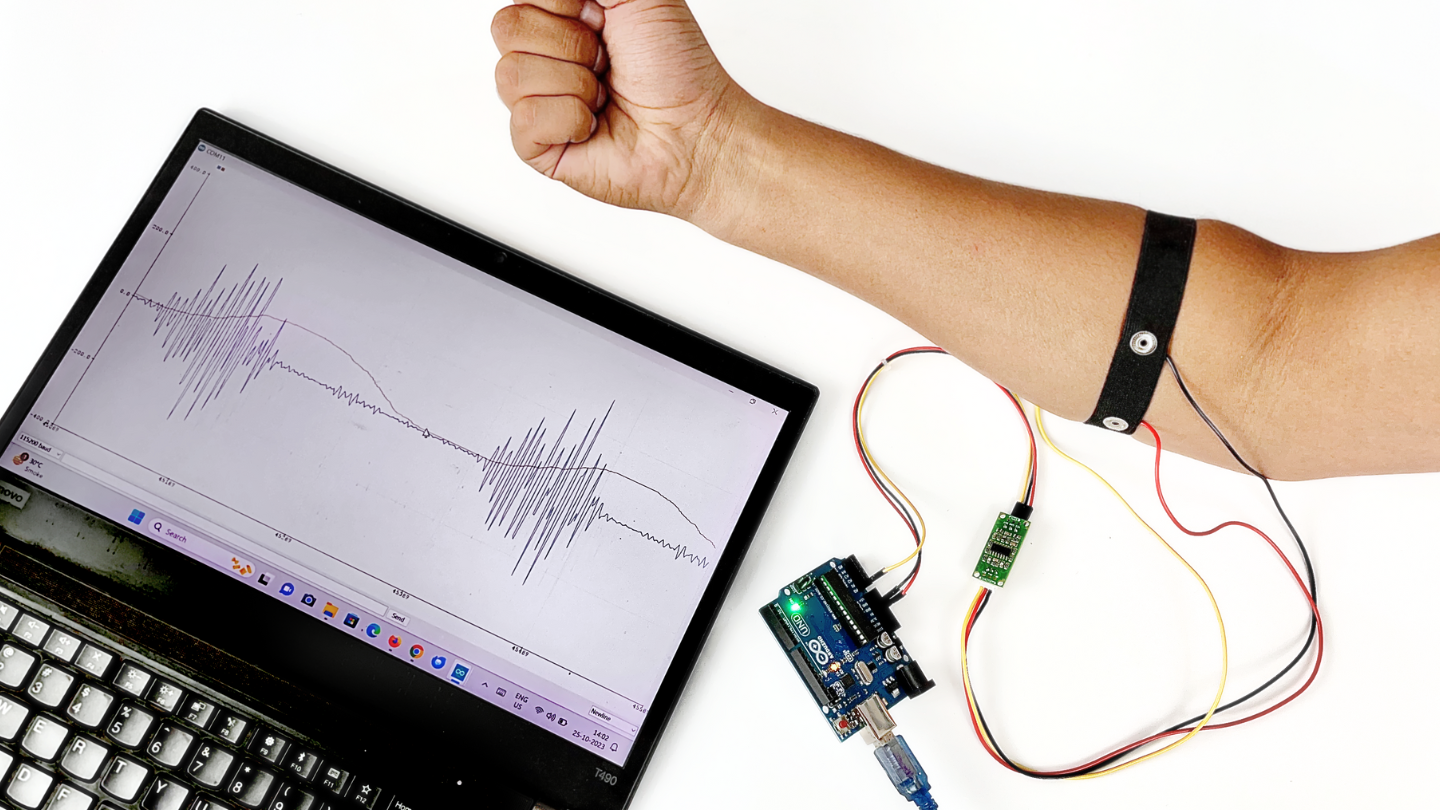 Visualizing EMG signals on Arduino IDE v1.8.x